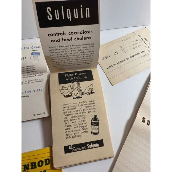 Vintage Advertising Notepads VC Fertilizers Tex Hi Plant Food Farmer Lot READ - Picture 9 of 13
